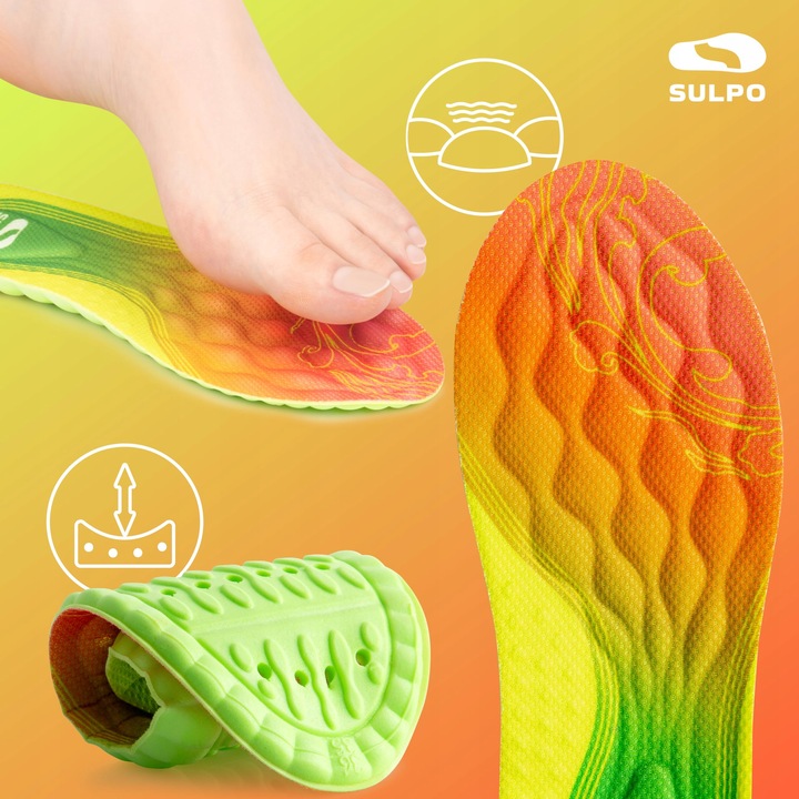 Wkładki do obuwia roboczego SULPO - pianka, oddychające, wygodne