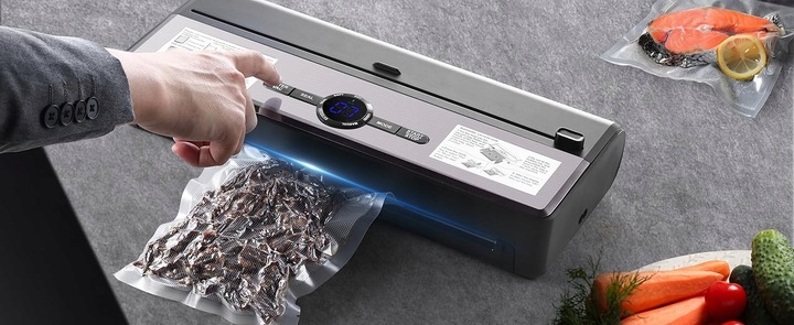 ZGRZEWARKA PRÓŻNIOWA PAKOWARKA DO ŻYWNOŚCI AUTOMATYCZNA+WORKI i FOLIA