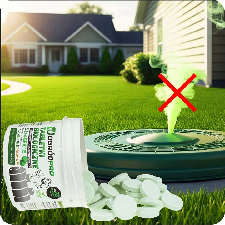 Tabletki Bakterie do szamba Oczyszczalni na Rok Tłuszcze All in One