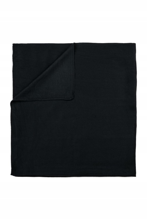 Elegancka chusta Black Simplicity - modna, uniwersalna, klasyk Czarny