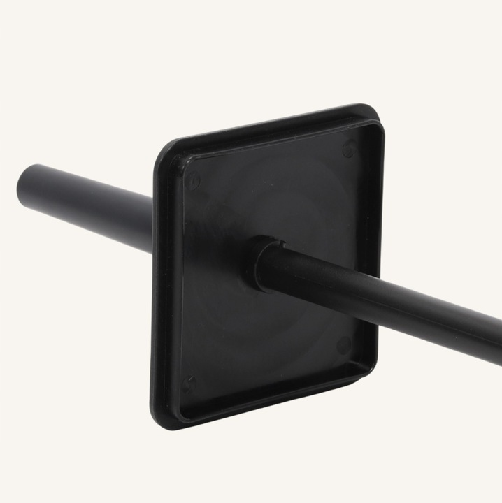 STOJAK NA PAPIER TOALETOWY CZARNY Z POJEMNIKIEM NA SZCZOTKĘ 2W1