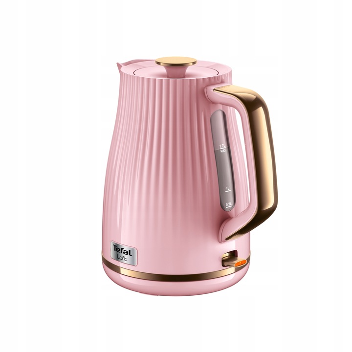 Czajnik elektryczny bezprzewodowy TEFAL Loft KO2517 2400 W różowy