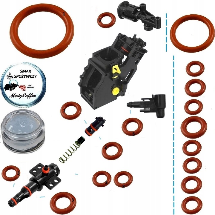 Zestaw naprawczy Uszczelek do Saeco Philips LatteGo