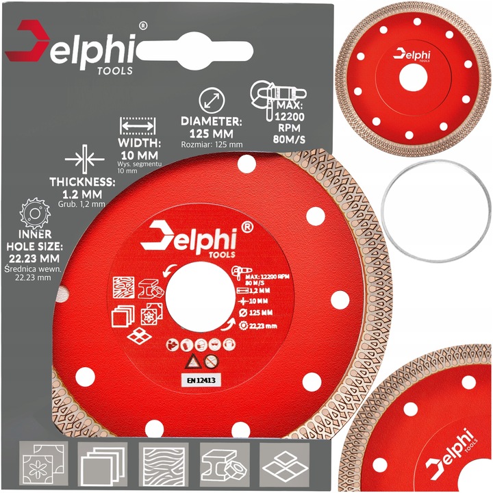 TARCZA DIAMENTOWA DO CIĘCIA GRESU PŁYTEK KAMIENIA CERAMIKI SPIEKU