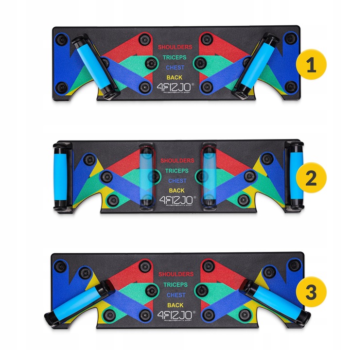 DESKA UCHWYTY DO POMPEK ĆWICZEŃ PLATFORMA PUSH UP BOARD WIELOFUNKCYJNA SIŁA