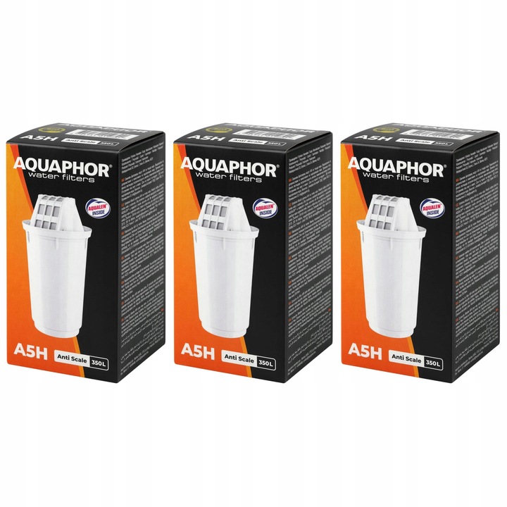 Wkład filtrujący Aquaphor A5H, 3 szt. dedykowany do twardej wody