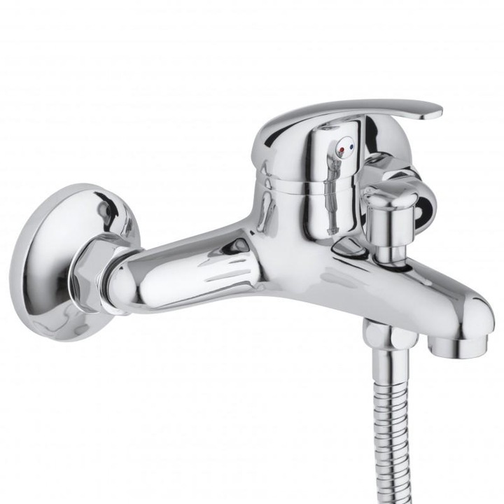 Bateria WANNOWA JEDNOUCHWYTOWA ścienna PRYSZNICOWA natryskowa DO ŁAZIENKI