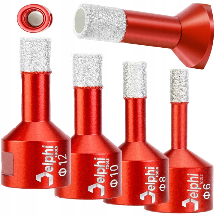 OTWORNICA DIAMENTOWA KORONKA DO GRESU Delphi GWINT M14 ZESTAW ⌀