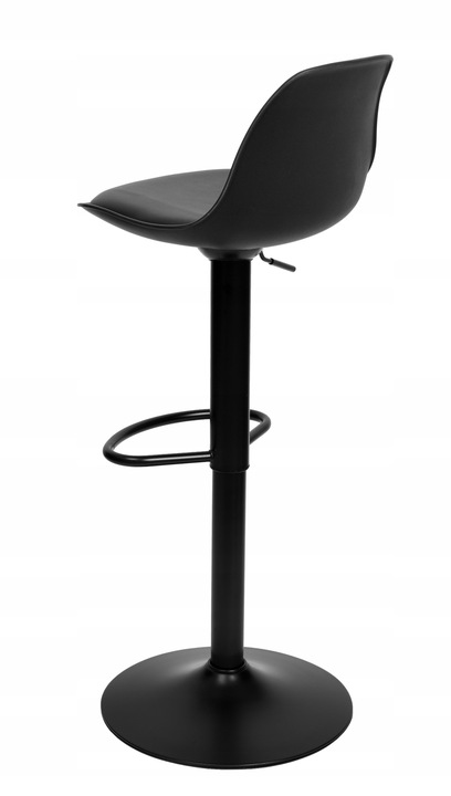 Hoker Barowy Obrotowy Stołek Krzesło Regulowane Tapicerowane Ekoskóra