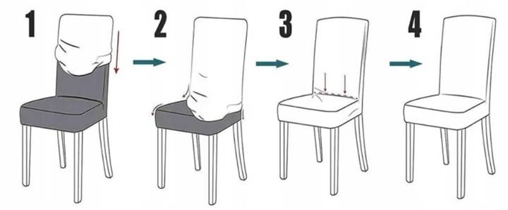 ZESTAW 6 SZT POKROWIEC NA KRZESŁO ZIELONY ŚWIĄTECZNE WZORY ELASTYCZNY