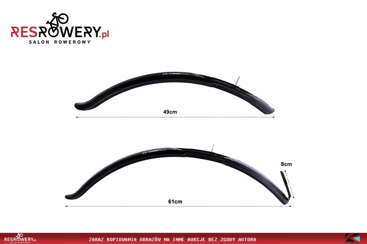 KOMPLET BŁOTNIKÓW SIMPLA CLASSIC SDE 24 - 26 CALI