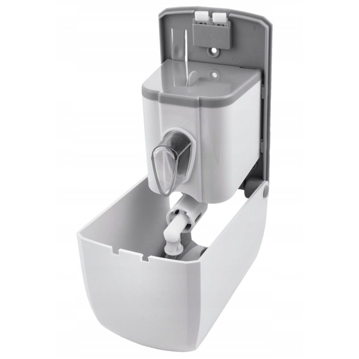 Dozownik Podajnik Dyspenser mydła w płynie 500 ml Naścienny Biały ATEST PZH