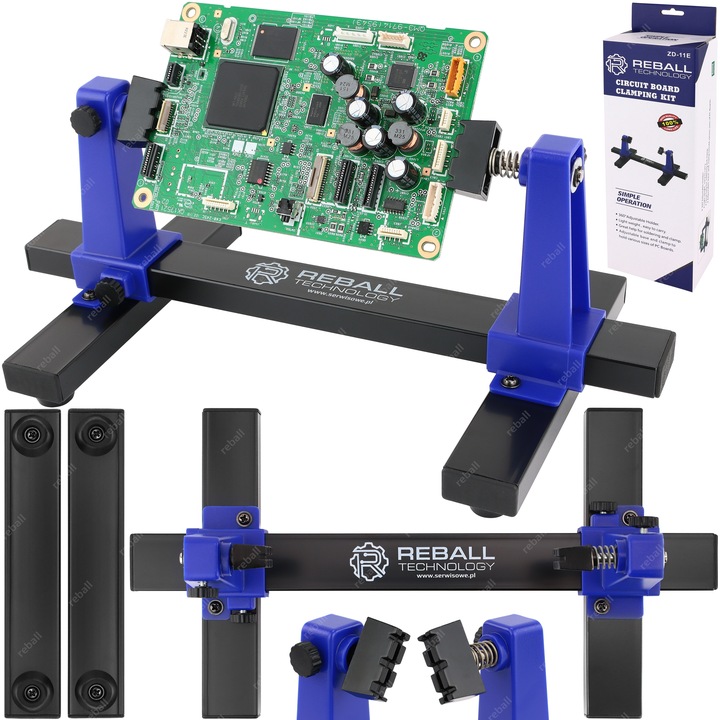 UCHWYT MONTAŻOWY PCB PODSTAWKA PLATFORMA NAPRAWCZA TRZECIA RĘKA - ZD-11E RT