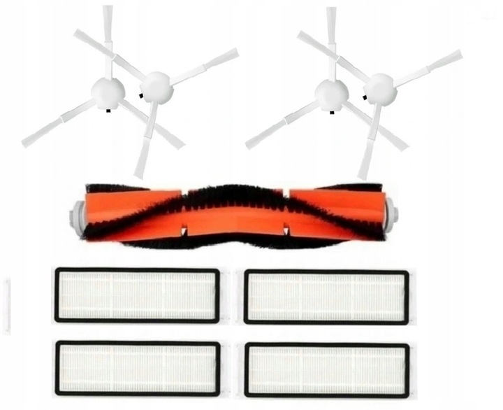 ZESTAW SZCZOTKI FILTRY DO XIAOMI ROBOT VACUUM X20+/ X10+ PLUS/ S10+ MOP 1C