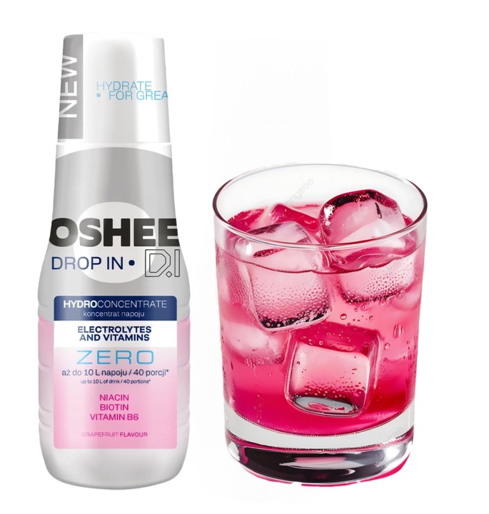 OSHEE ZERO SYROP KONCENTRAT DO SODASTREAM Grejpfrut Elektrolity i witaminy