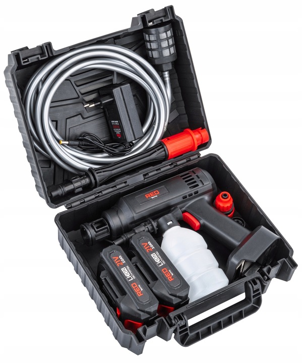 MYJKA CIŚNIENIOWA AKUMULATOROWA OGRODOWA 21V BEZPRZEWODOWA WALIZKA