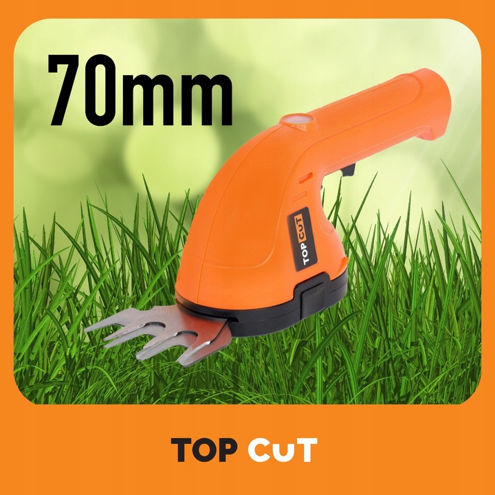 NOŻYCE DO ŻYWOPŁOTÓW KRZEWÓW TRAWNIKÓW AKUMULATOROWE 2W1 1,5AH 3,6V