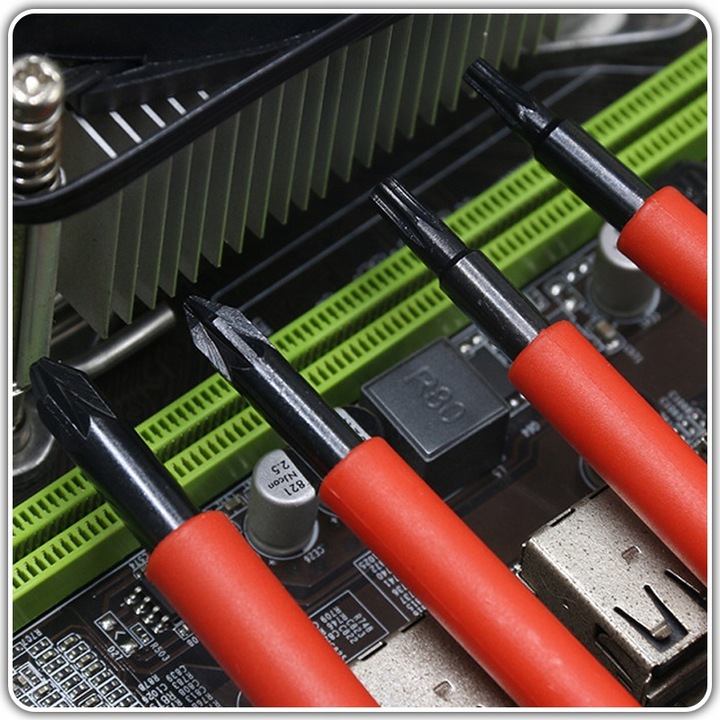 Wkrętaki śrubokręty elektrotechniczne izolowane VDE 1000V CLICK 13cz