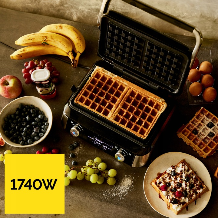 Gofrownica Yoer 2 duże gofry +5 automatycznych prog. + Regulacja