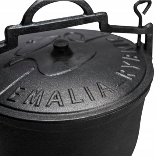 KOCIOŁEK ŻELIWNY GARNEK MYŚLIWSKI CIĘŻKI 15L + GRATIS