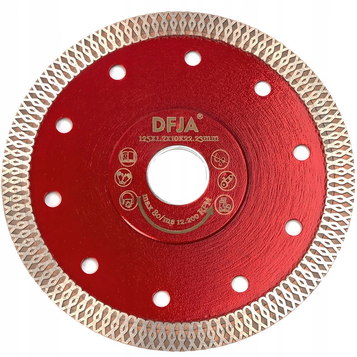 Tarcza Diamentowa do Cięcia Gresu Płytek Granitu Kamienia 125mm MARKI DFJA