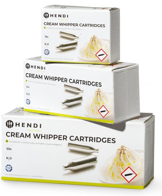 Hendi Naboje do syfonów do bitej śmietany 24 szt.