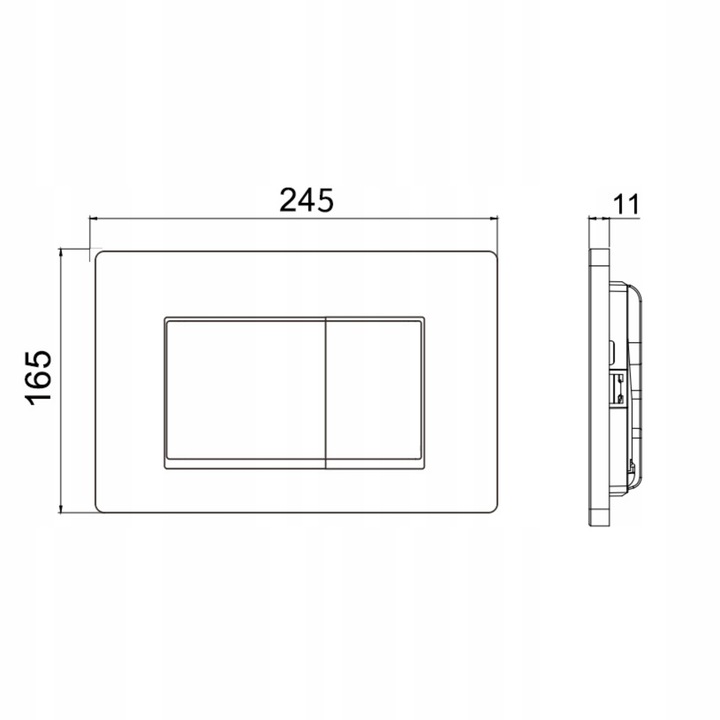 AQUAUNO PRZYCISK SPŁUKUJĄCY DO WC GEBERIT SIGMA CHROM