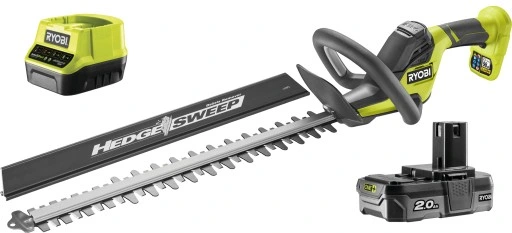 RYOBI NOŻYCE DO ŻYWOPŁOTU AKUMULATOROWE 18V SEKATOR 50CM HEDGESWEEP + 2AH
