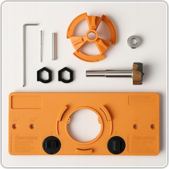 SZABLON DO WIERCENIA OTWORÓW POD ZAWIASY KIELICHOWE WYCINAK OTWORÓW 35