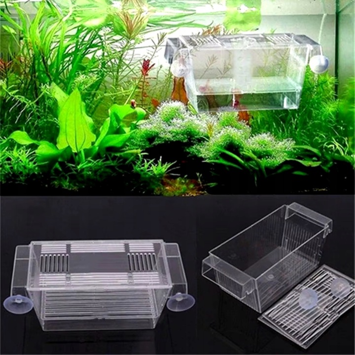 Kotnik Plastikowy dla Ryb Rozmiar L 22,5x9,5x10cm Dwie Komory DUŻY