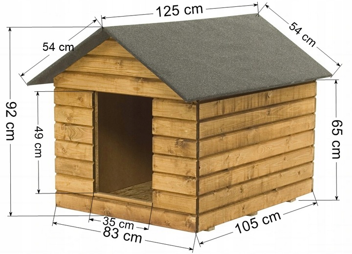 Buda dla psa, ocieplana - XXL KOLORY