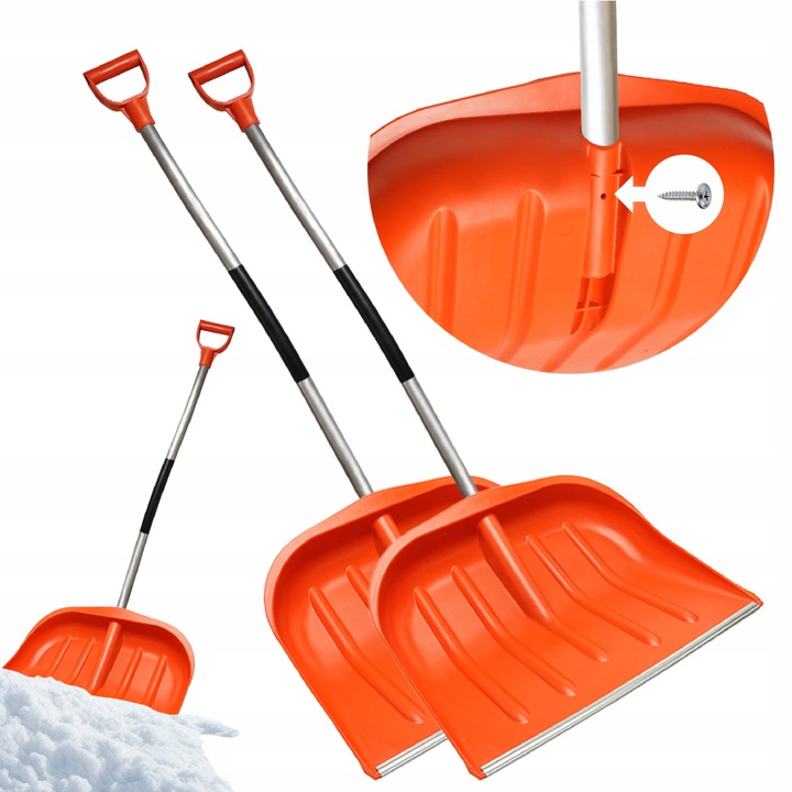 ŁOPATA ŚNIEGOWA profilowany trzonek MOCNA SZUFLA do śniegu