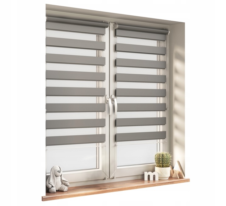 Roleta Dzień Noc na wymiar z napinaczem 72x150 cm