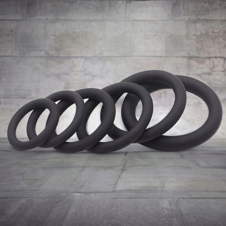 PIERŚCIENIE EREKCYJNE NA PENISA ZESTAW RING 6 SZT PRZEDŁUŻONY STOSUNEK