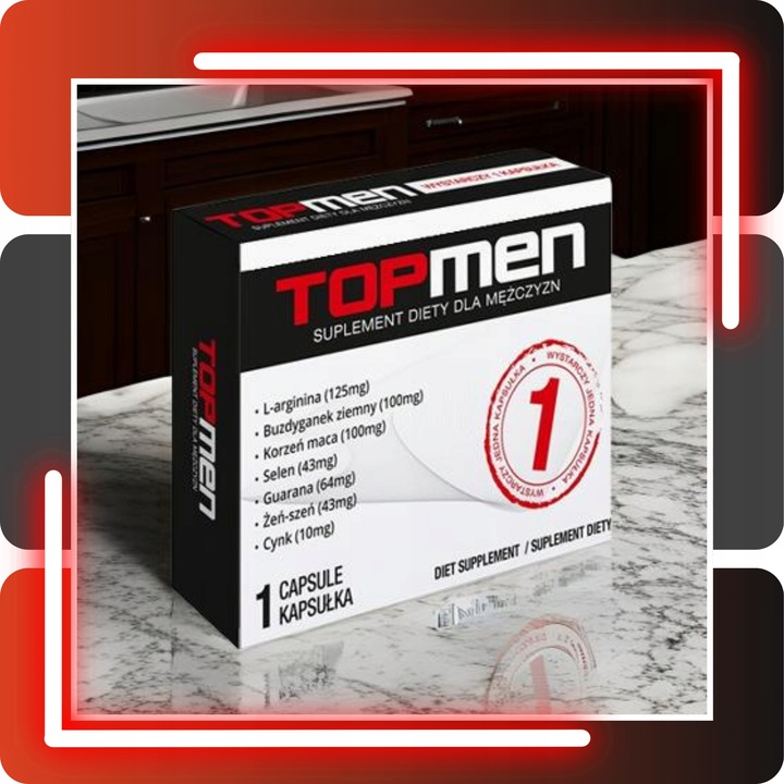 2x Tabletki na erekcje potencje TOP-MEN Libido Sex Szybki Efekt Działa 24h