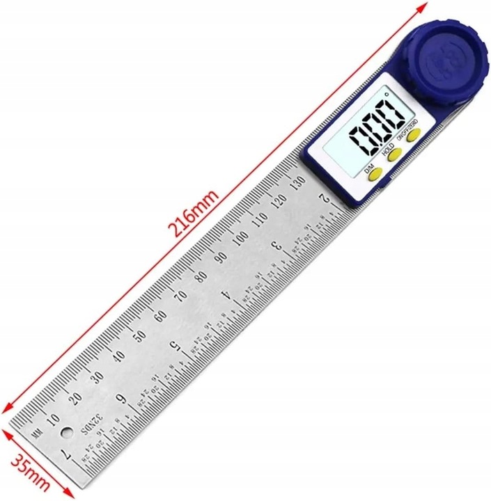 Kątomierz Elektroniczny Cyfrowy 200mm 360°