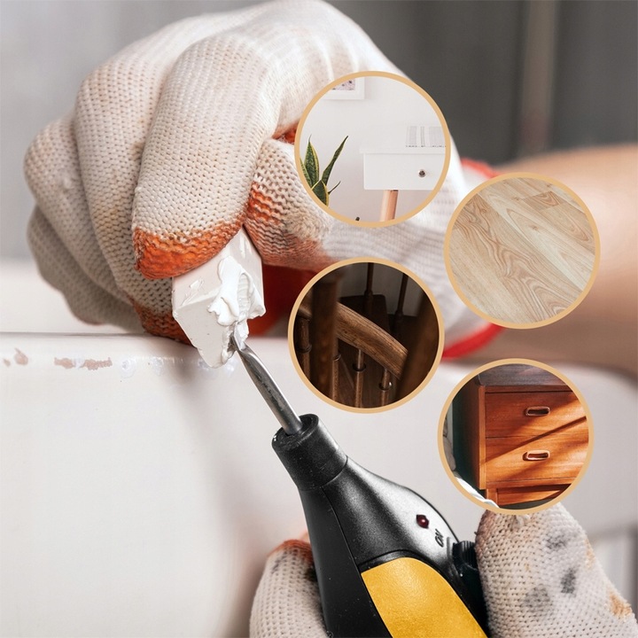 ZESTAW DO NAPRAWY MEBLI NARZĘDZIA NAPRAWCZE DO PARKIETU WOSK MARKERY