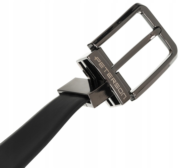 Peterson pasek męski skórzany do spodni dwustronny do garnituru