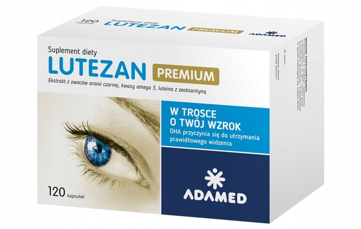 Lutezan Premium wyciąg z aronii na wzrok 120 kapsułek
