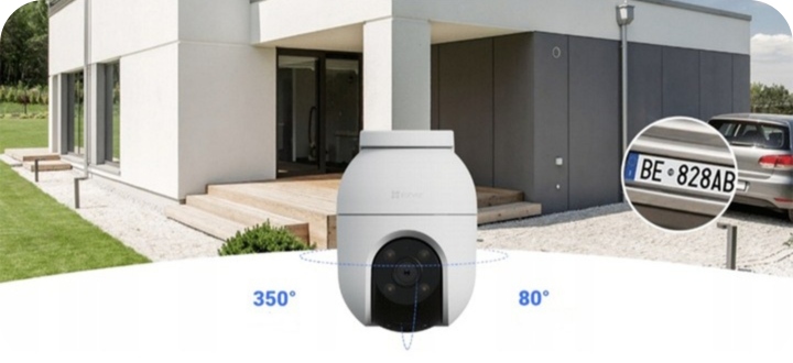 Zestaw Monitoringu WiFi EZVIZ C8C 2K+ 4MP x4 Detekcja Rejestrator 8 Kanałów