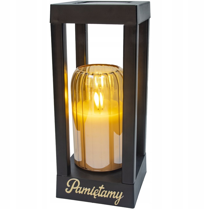 Solarny znicz LED STATUETKA NA CMENTARZ GRÓB DUŻA wieczna lampka na baterie