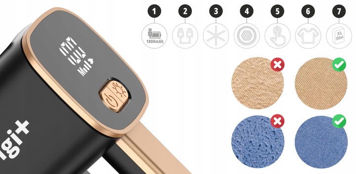 GOLARKA DO UBRAŃ TKANIN SWETRÓW TAPICERKI MOCNA AKUMULATOR 2000mAh USB