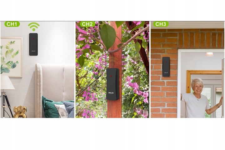 STACJA POGODOWA BALDR BEZPRZEWODOWA BAROMETR TERMOMETR LCD KOLOR