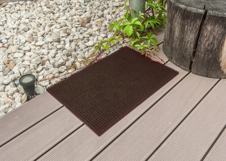 WYCIERACZKA igłowa SZTUCZNA TRAWA 40x60 cm brązowa FUNKCJONALNA i TRWAŁA