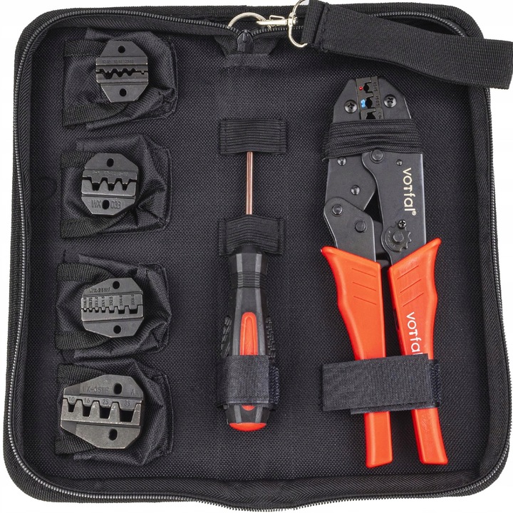 ZACISKARKA PRASKA DO KOŃCÓWEK KABLI KONEKTORÓW 5 MATRYC 0,5 mm² - 35