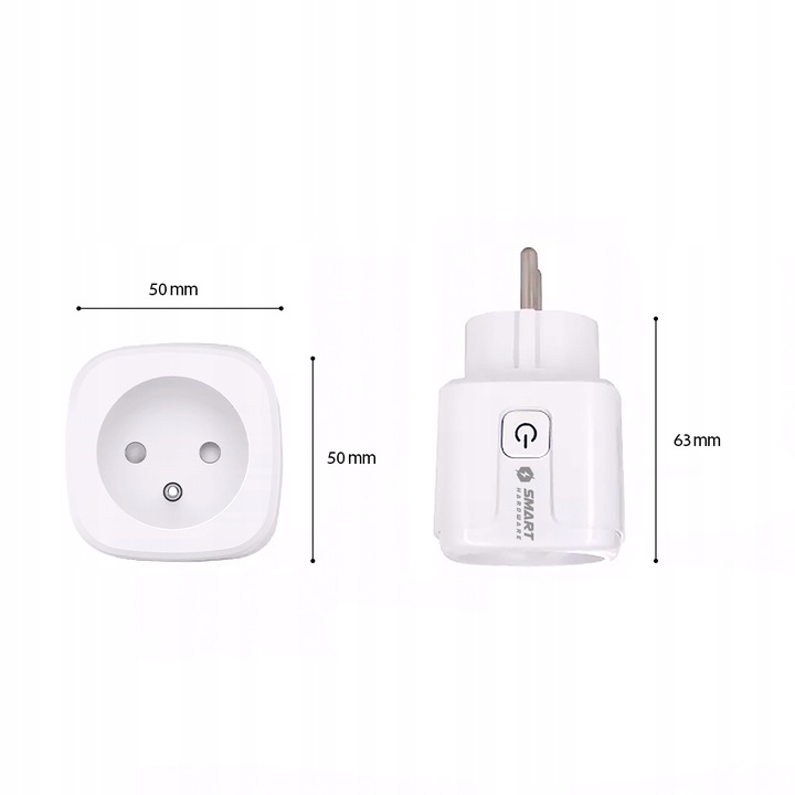 INTELIGENTNE SMART HOME STEROWANE GNIAZDKO WIFI WATOMIERZ PROGRAMATOR TUYA