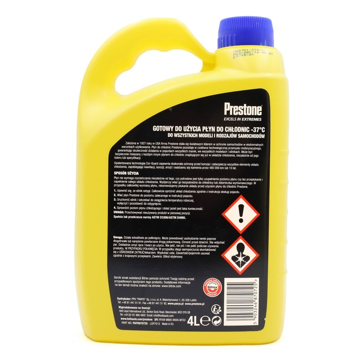 PRESTONE PLYN DO CHLODNIC PRESTONE 4L -37C