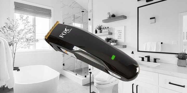 PROFESJONALNA BEZPRZEWODOWA MASZYNKA DO WŁOSÓW FOX RUMBA - NASADKI