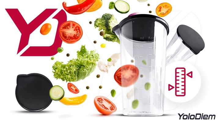 BLENDER RĘCZNY WIELOFUNKCYJNY 9W1 1500W PRO 4 TYTANOWE OSTRZA BOGATY