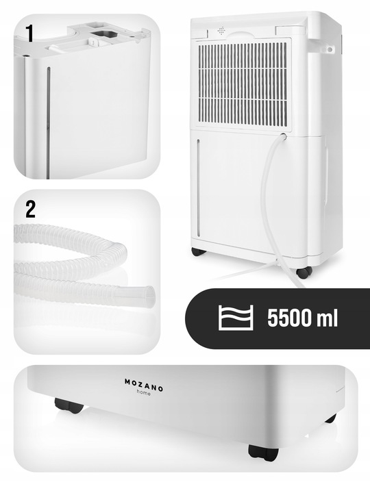 OSUSZACZ POWIETRZA 20L/24H POCHŁANIACZ WILGOCI OCZYSZCZACZ XL + WIFI TIMER